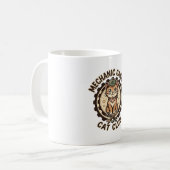 Mug Mécanicien Garage Chat POD Vector Art - Mécanicien (Devant gauche)