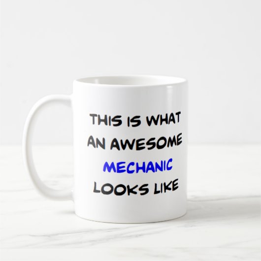 Mug mécanicien, génial (Gauche)