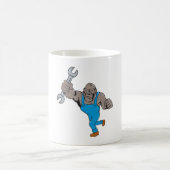 Mug Mécanicien Gorille Tenant une Clé Anglaise (Centre)
