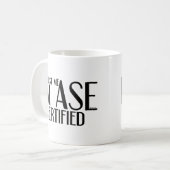 Mug Mécanique auto certifié Faites-moi confiance ASE (Devant gauche)
