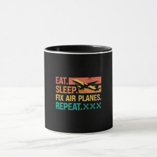 Mug Mécanique de l'aéronef Mangez le sommeil Fixer les