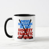 Mug Mécanique Diesel Lover de hockey (Gauche)