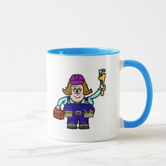 Mug Mécanique Féminine (Customisez-Le !) (Droite)