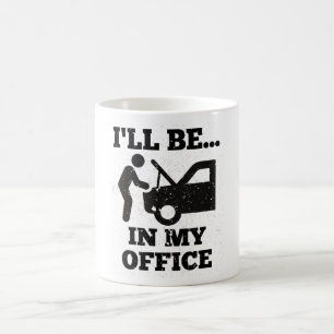 Mug Mécanique Je serai dans mon bureau Auto Lover Lov