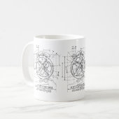 Mug Mécanisme antikythérien dessinant de la purée de c (Devant gauche)