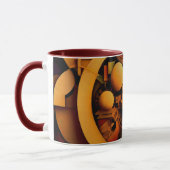 Mug Mécanisme doré abstrait Steampunk (Gauche)