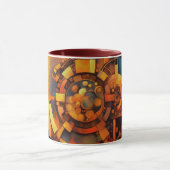 Mug Mécanisme Solaire Steampunk Abstrait (Centre)