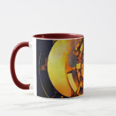 Mug Mécanisme Solaire Steampunk Abstrait (Gauche)