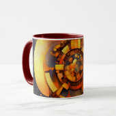 Mug Mécanisme Solaire Steampunk Abstrait (Devant gauche)