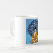 Mug Médaille de Bouddha Mandala Retro (Devant gauche)