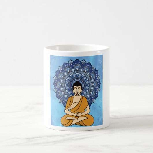 Mug Médaille de Bouddha Mandala Retro (Centre)