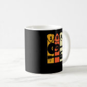 Mug Médaille de guitare 1990 Rétro Médaille de guitare (Devant droit)