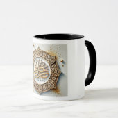 Mug Médaille de l'or arabe Calligraphie Aïd Moubarak (Devant droit)