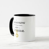 Mug Médaille d'or Overthinking  (Devant gauche)
