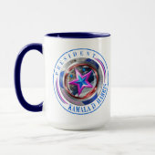 Mug Médaillon à double timbre du président Harris-Walz (Gauche)