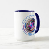 Mug Médaillon à double timbre du président Harris-Walz (Devant droit)