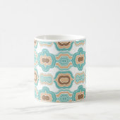 Mug Médaillon bleu/tan/marron coloré (Centre)