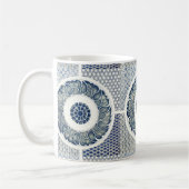Mug Médaillon Chinois : Chinoiserie Bleu Indigo (Gauche)