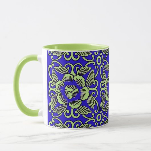 Mug Médaillon de fleurs de lime (Gauche)