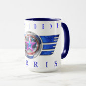 Mug Médaillon d'escadre du président Harris-Walz (Devant droit)