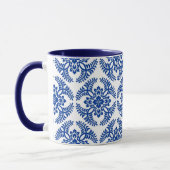 Mug Médaillon japonais Motif, bleu Cobalt et blanc  (Gauche)
