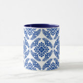 Mug Médaillon japonais Motif, bleu Cobalt et blanc  (Centre)
