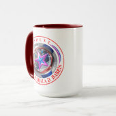 Mug Médaillon républicain Harris-Walz à double timbre (Devant gauche)