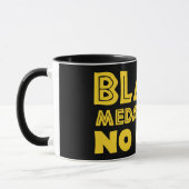 MUG MÉDALLIONS NOIRES PAS D'OR (Gauche)