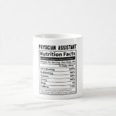Mug Médecin adjoint Faits nutritionnels (Centre)