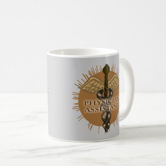 Mug Médecin Assistant Caduceus (Devant droit)