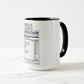 Mug Médecin Assistant Nutrition Facts (Devant droit)