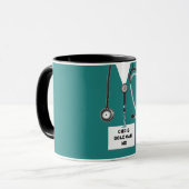 Mug Médecin cadeau personnalisé (Devant gauche)