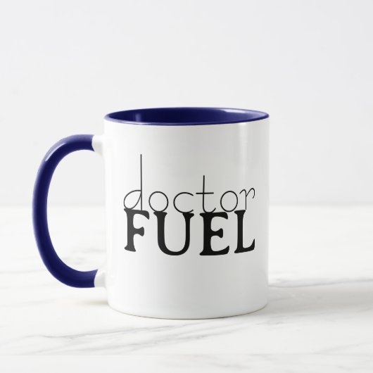 Mug Médecin Carburant Drôle Mug, Personnalisé Médicale (Gauche)