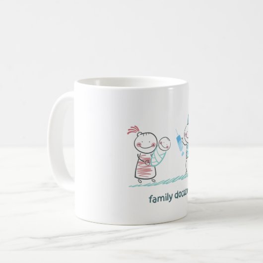 Mug Médecin de famille (Devant gauche)