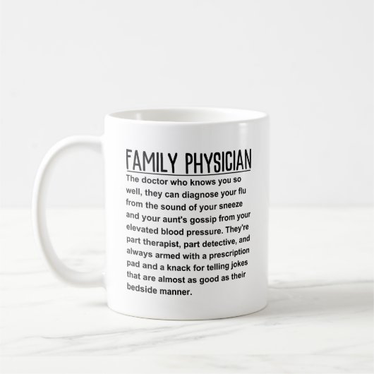 Mug Médecin de famille (Gauche)