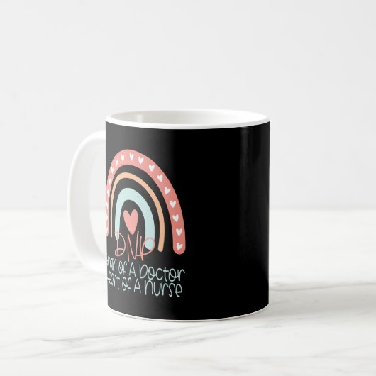 Mug Médecin de la profession infirmière Boho Rainbow  (Devant gauche)