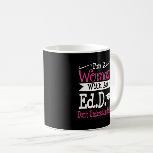 Mug Médecin de l'éducation EdD Dons à ses femmes (Devant droit)