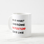 Mug médecin d'équipe, génial (Devant gauche)