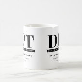 Mug Médecin DPT moderne personnalisé de thérapie physi (Centre)
