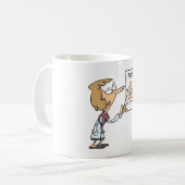 Mug Médecin drôle enseignant l'anatomie du pied (Devant gauche)