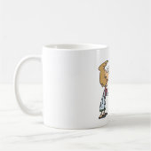 Mug Médecin drôle enseignant l'anatomie du pied (Gauche)