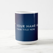 Mug Médecin élégant Navy Gold Caducée (Centre)