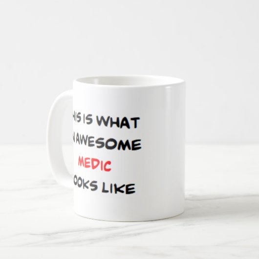 Mug médecin, génial (Devant gauche)