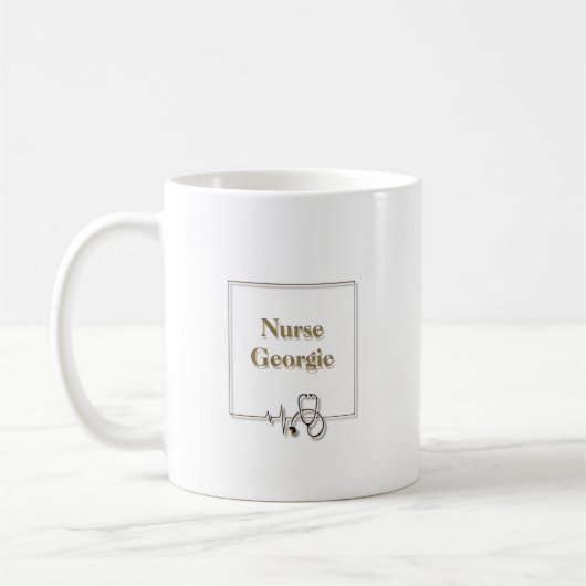 Mug Médecin infirmier Médicale Stethoscope (Gauche)