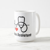 Mug Médecin Infirmière PA Conception des soins de sant (Devant droit)