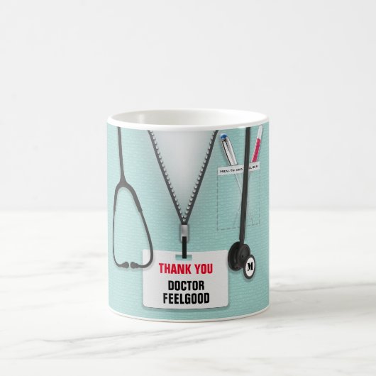 Mug Médecin Médicale, infirmière ou aidante de carrièr (Centre)