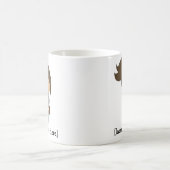 Mug Médecin mignon personnalisé, femelle de brune (Centre)