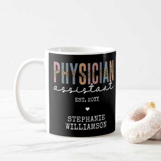 Mug Médecin sur mesure Assistant Médecin Associé PA (Avec donut)