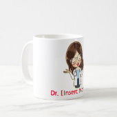 Mug Médecine féminine customisée, je suis médecin (Devant gauche)
