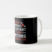 Mug Médecine infirmière adjointe Médicale certifiée (Devant droit)